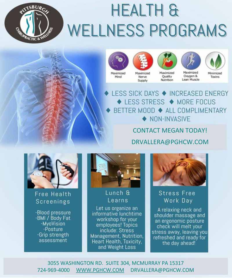 Chiropractic Canonsburg and McMurray PA Health and Wellness Newsletter Chiropractic Canonsburg and McMurray PA Health and Wellness Newsletter